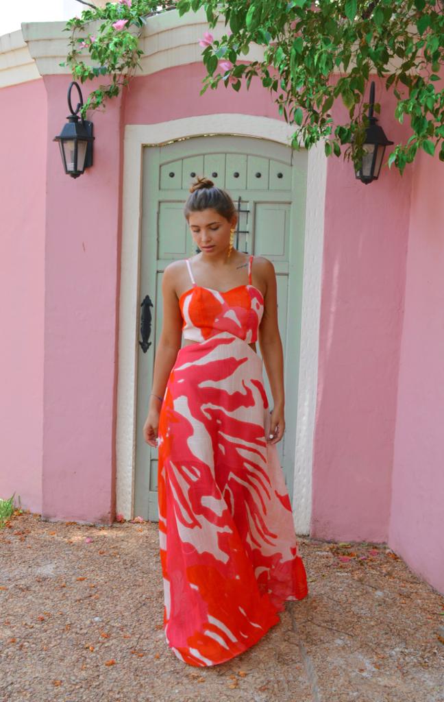 Vestido IBIZA - Tropical Neon