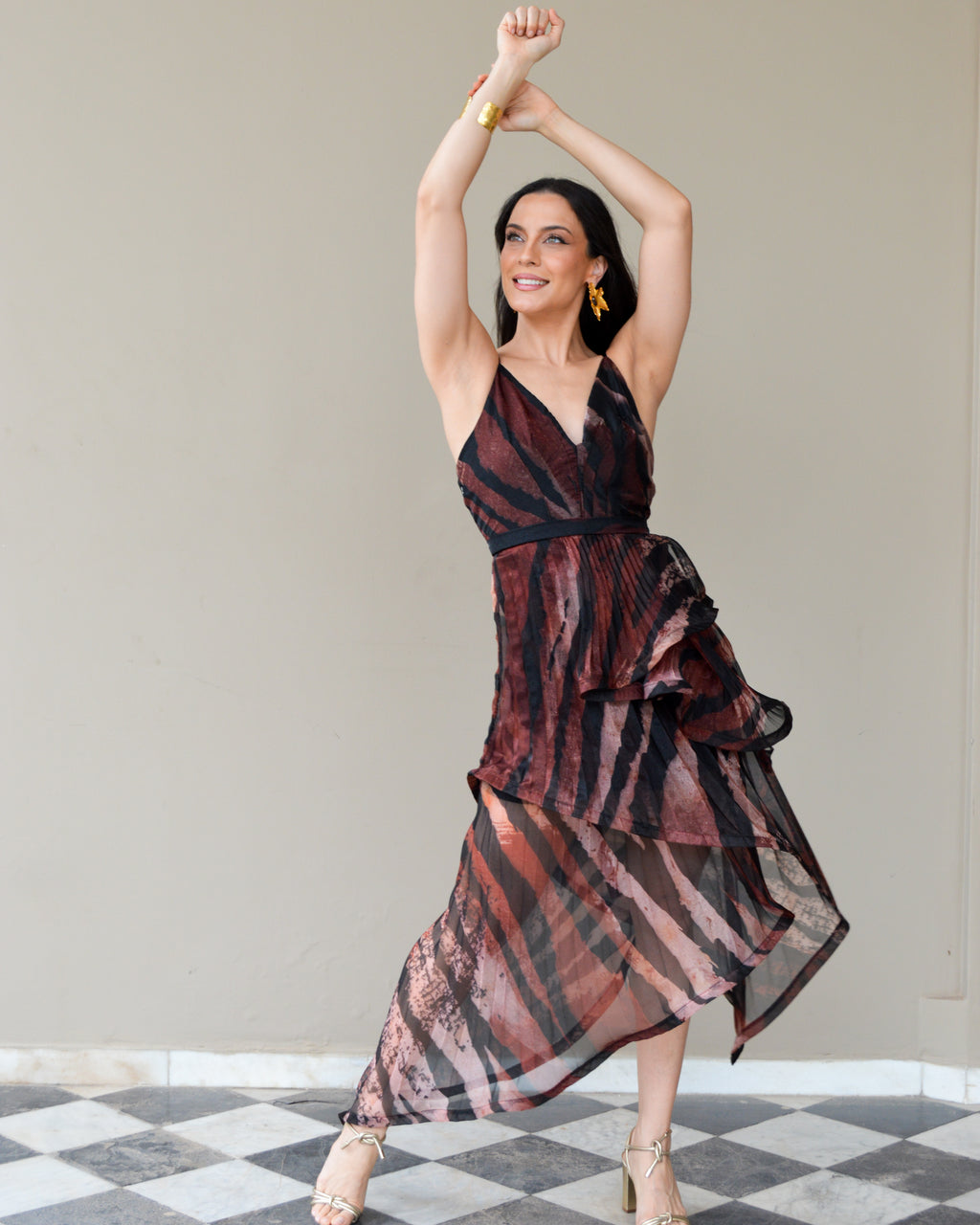 Vestido PRAGA Plise - Wild Fall