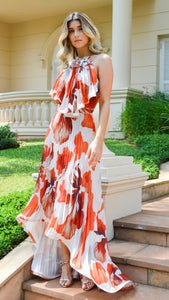 Vestido TULUM - Tangerine Blossom