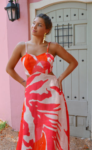 Vestido IBIZA - Tropical Neon