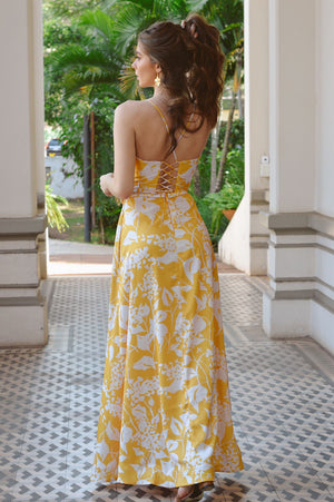 Vestido NIRVANA Maxi - Golden Garden