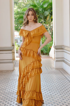 Vestido SEVILLA - Mostaza