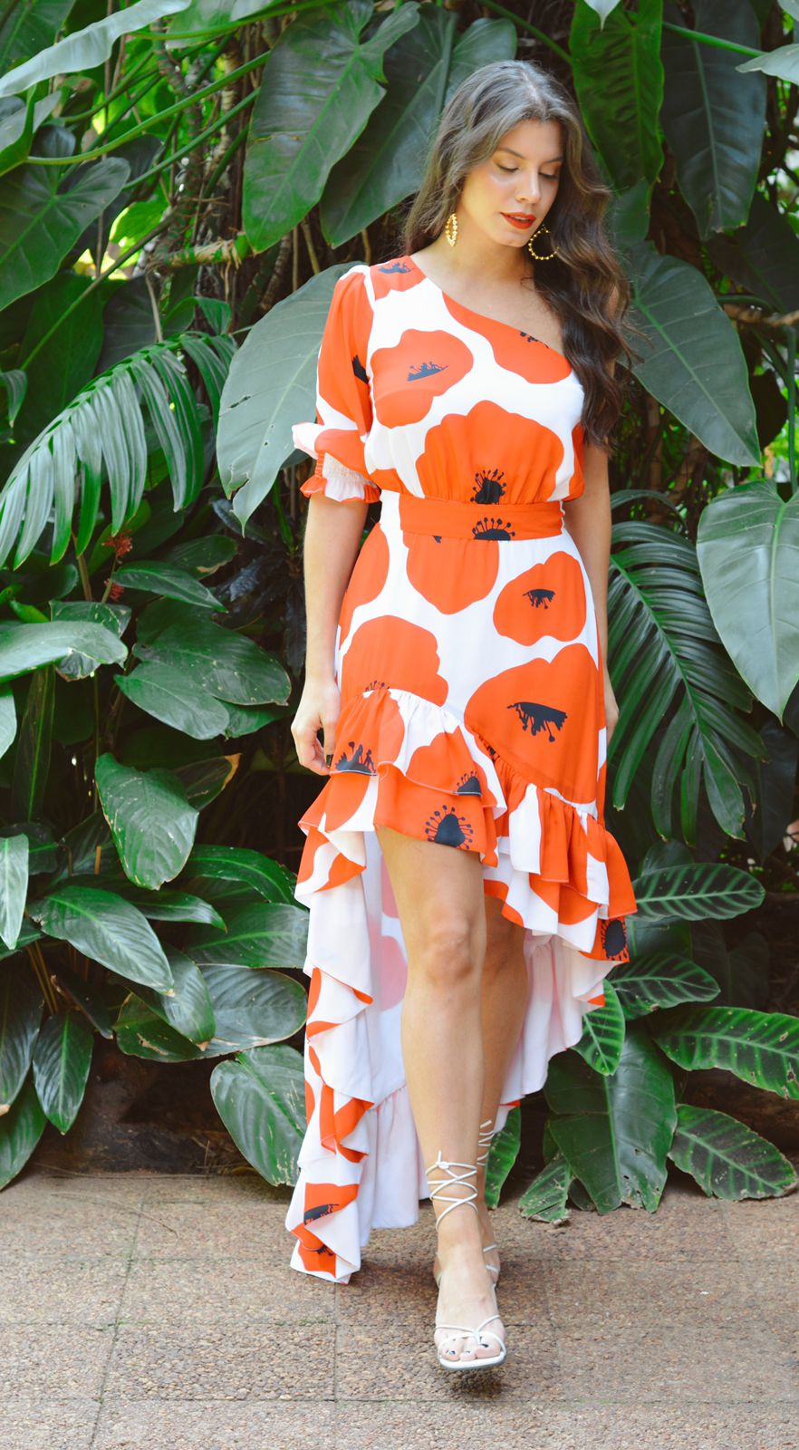 Vestido CATALINE Print - Red Blossom
